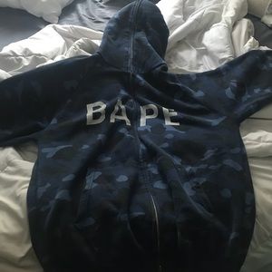 Bape full zip up hoodie